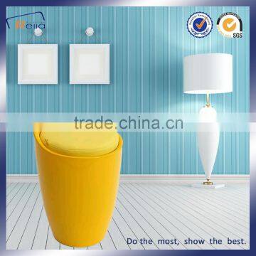 Yellow round bar stools China