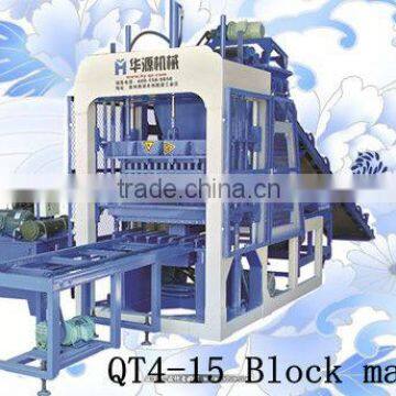 QT4-15 concrete unfired brick pressing machine