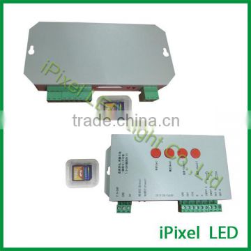 DAT CLK single line and double line spi signal ic led controller T-1000