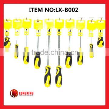 Factory Supply High quality Cr-V Screwdriver with rubber grip handle