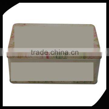 Good Quality Antique Rectangular Metal Tin Boxes/hot sale rectangular tin box/Food safe empty rectangular metal tin box