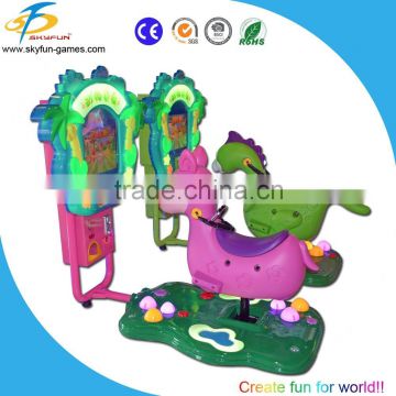 factory price horse riding type arcade amusement kiddy ride horse with video coin operated kiddie ride machine