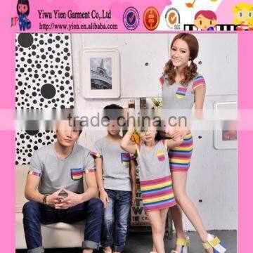 Fashion China Style Hot Cotton Clothes Wholesale Factory Selling Summer Clothes For Family