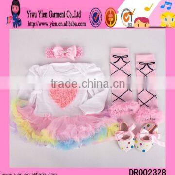 Baby Girls Tutu Skirt Sets Hair Bands Dress Socks Shoes Tutu Skirt Sets