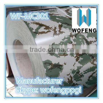 Prepainted Camouflage Color Ppgi Steel Coil for Army Wall Panel
