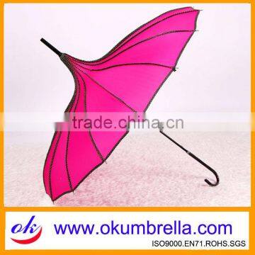 high end manual classic binding pagoda umbrella manufacturer