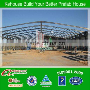 Flat roof modern low cost light steel warehouse