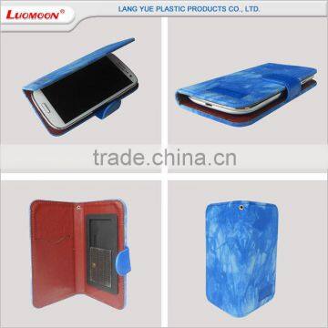 Elegant Blue Belt Loop Universal Leather Case for Mobile Phone for Samsung Series photo-2