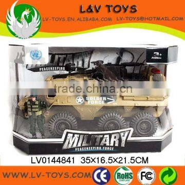 Hot-selling Plastic Friction Car Toy Military Vehicle Toy Tank