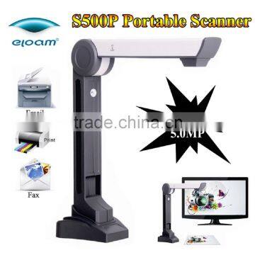 S500P High Speed Portable HD Doc Scanner & High Definition 5.0M Visual Presenter