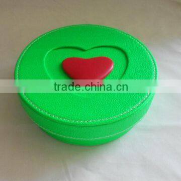 Newly different shape leather jewelry case Box