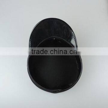 Black Military Officer Hat Service Cap Uniform Pilot Cap With Embroidery Label photo-3