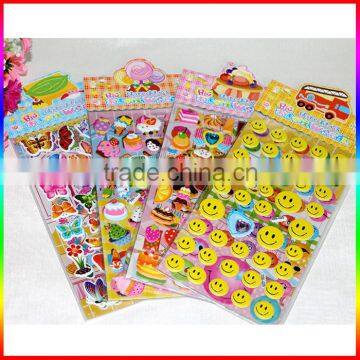 new eva smile face puffy stickers