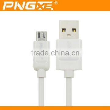 Shenzhen supplier 2015 hot sale high quality classical round white fast charging charger data micro usb cable