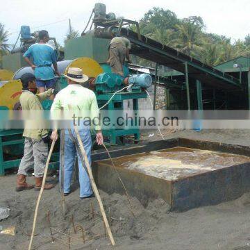 Iron ore processing wet drum magnetic separator