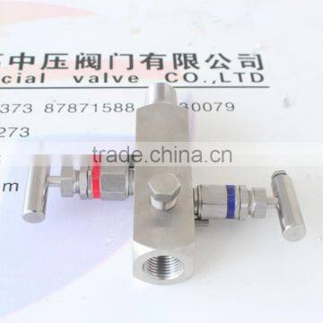 stainless steel 2 way female&male thread end manifold valve manufacturer