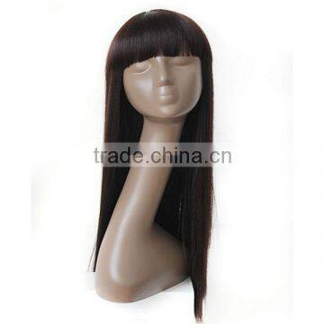 Wholesale New Stylish heat resistant synthetic long remy hair wig straight long hair wig