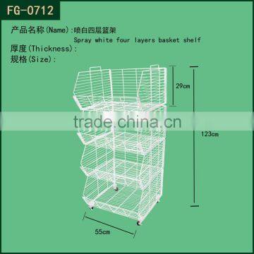 Supermarket Metal Stackable Basket