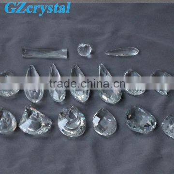 2015 newest transparent crystal glass beads pendant for chandelier