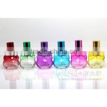 original cheap price roll on 10ml cat shape crystal perfume glass bottle