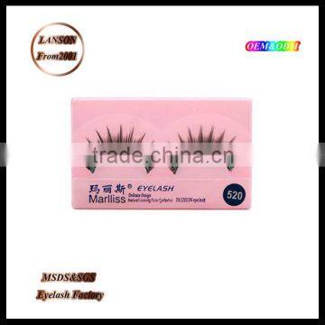 Lanson factory strip mink lashes ,Marlliss 520 false lashes/blink lashes for party