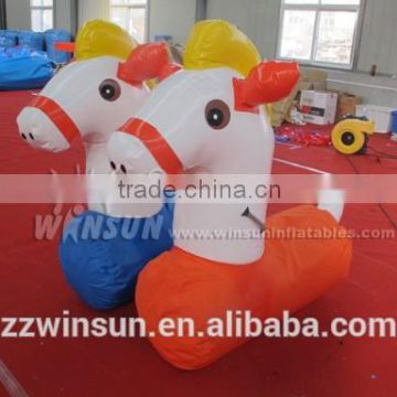 EN14960 Funny Airtight Inflatable Pony For Challenge