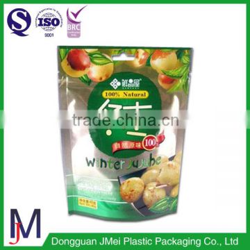 Hot selling packaging zipper bags stand up bags zipper bag for nut