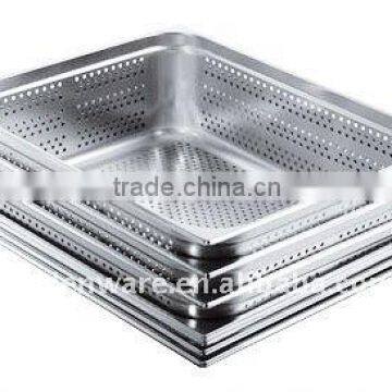 Stainless Steel 2/1 Perforated GN Pan (Hole:5MM Dia.)