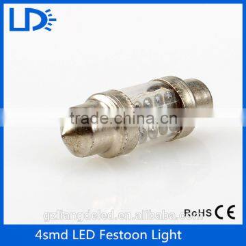 Wholesale Car Auto Door License plate Tail lamp Reading Led light Festoon Lights 2835smd 4leds