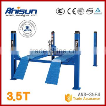 4 post car lift used for alignment 3500kg for sale