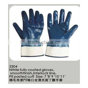 heavy duty working nitrile coated gloves