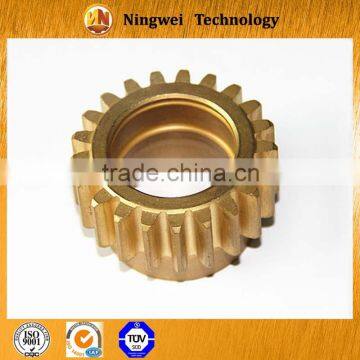 Copper gear hobbing machining parts for sale