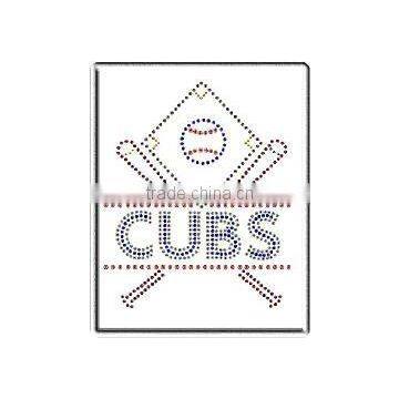 beautiful cubs diamond rhinestone transfer design