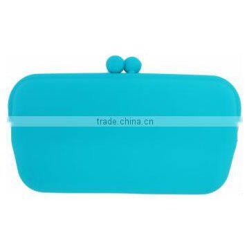 COLORFUL Silicone Clutch Wallet - Silicone Cosmetic Purse for Lady Cellphone Bag