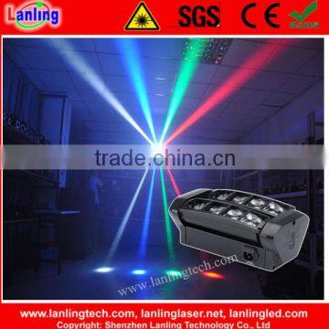 8*3W mini moving head spider LED Disco effect party light