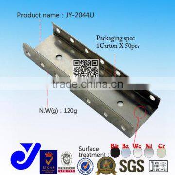 JY-2044U|Forged roller track metal joint|U-shaped slide rail connector|Chrome plated hardware fitting