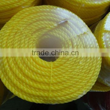 4 strands Polyethylene twisted rope 6mm for sale