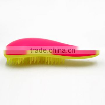 New portable mini oval hair brush /pink detangl hair brush