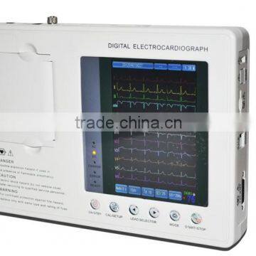 12 Lead 3 Channel EKG Monitor Electrocardiograph Electrocardiogram Portable Ecg Machine photo-2