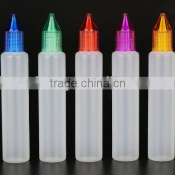 Brand New!!! 15ml 30ml 50ml plastic unicorn bottle pe pen shape dropper bottle