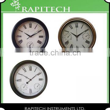 10 Inch Built in Thermometer And Hygrometer Garden Plastic Clock