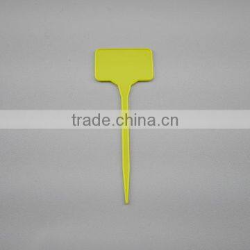 Plastic Yellow Plant Marker T Label Nursery Garden Label