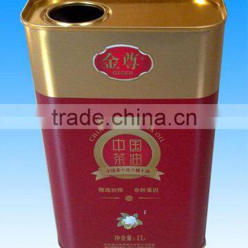 1L camellia oil tin can