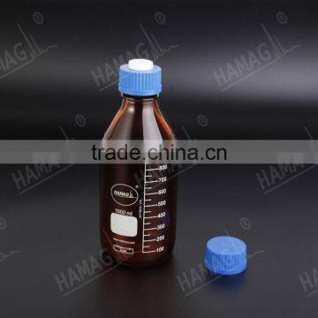 1000ml Amber Reagent Bottle Mobile Phase Glass Bottle for Solvent