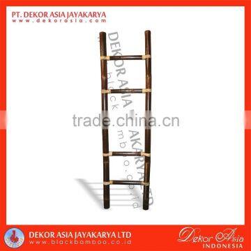 Black Bamboo Ladder 5 Rungs