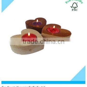 wholesale customized wooden tealight candle holder