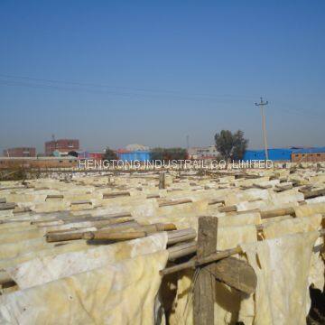 series of cattle hide split for gelatin's raw material