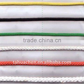 natural flat colored cotton rope