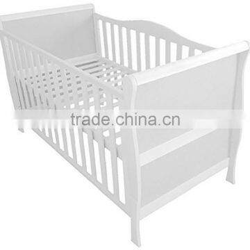 Luxury Solid Wood Baby Cot Bed Sleigh Cotbed Toddler Bed photo-2