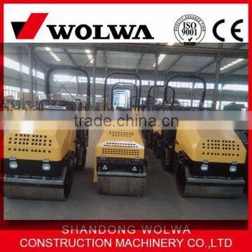 1.8ton mini ride-on double drum hydraulic vibratory road roller